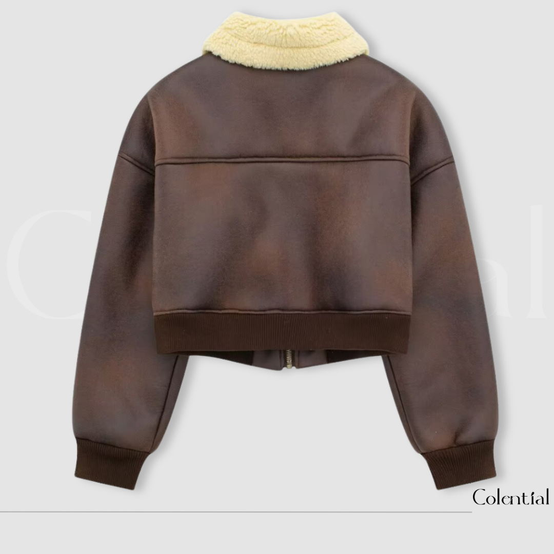 Colential Zipper Double-Sided Flight Jacket - C9002