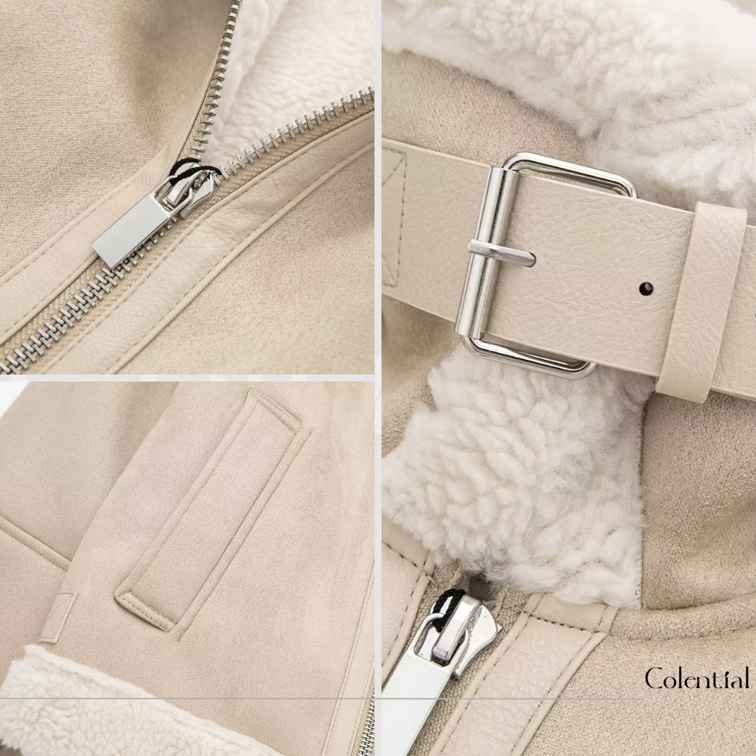 Colential Women's Suede Jacket - C9003