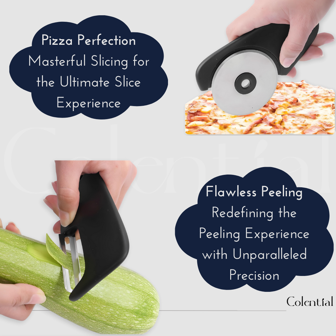 Colential Multi-Purpose Kitchen Gadget | Stainless Steel | Portable | Secure Grip - K2973