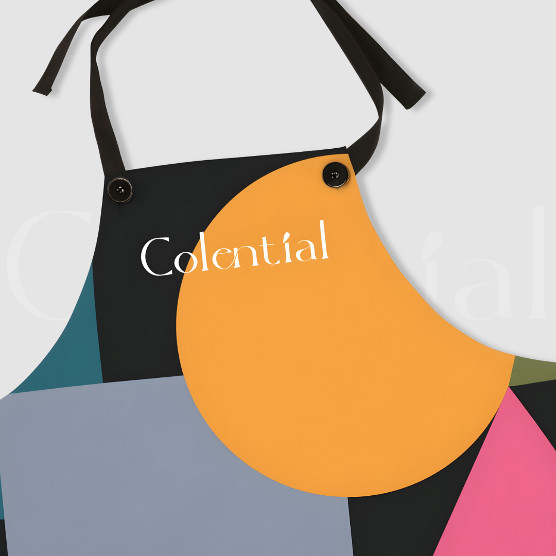 Colential Kitchen Polyester Uni-Sex Apron - K0307