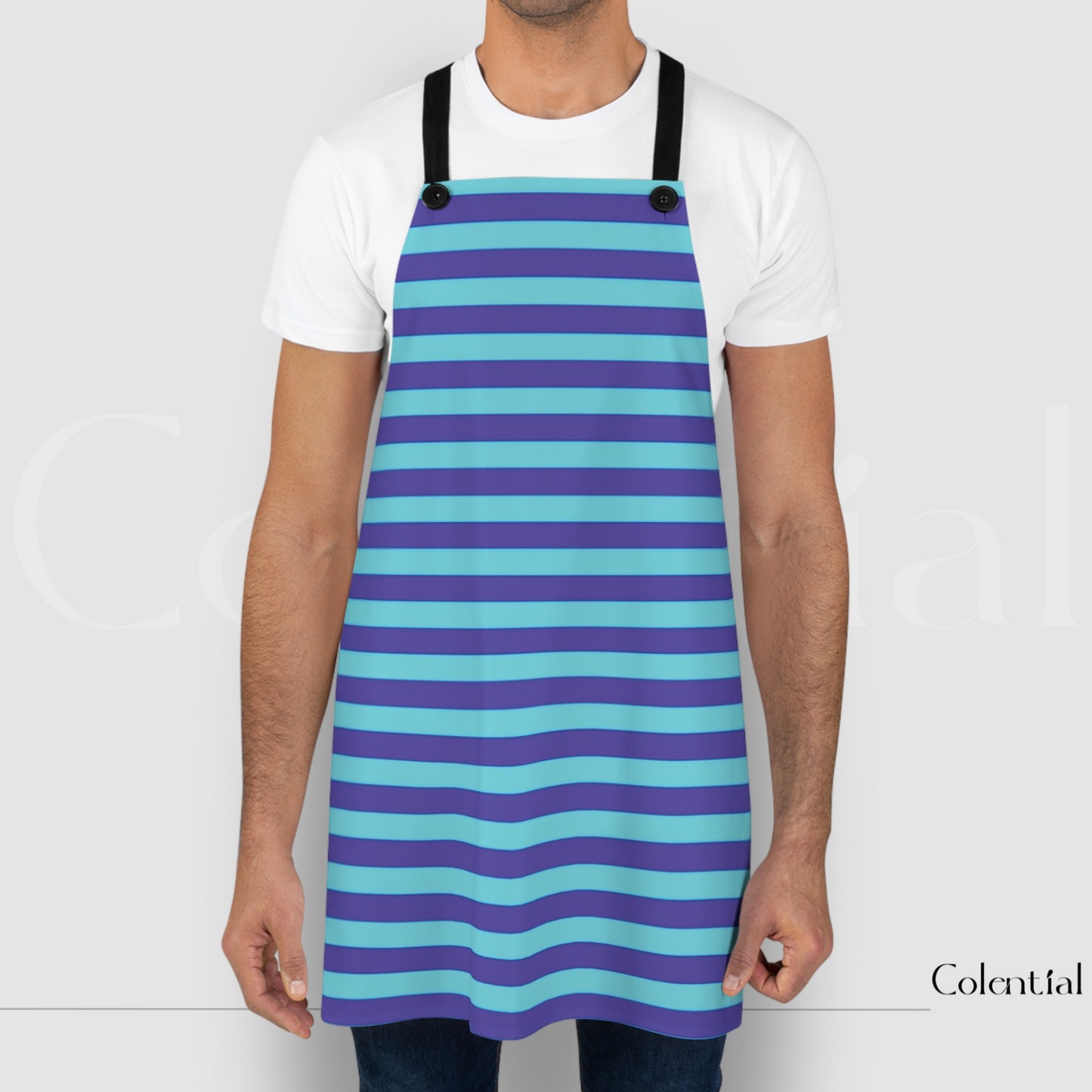 Colential Kitchen Polyester Uni-Sex Apron - K0301