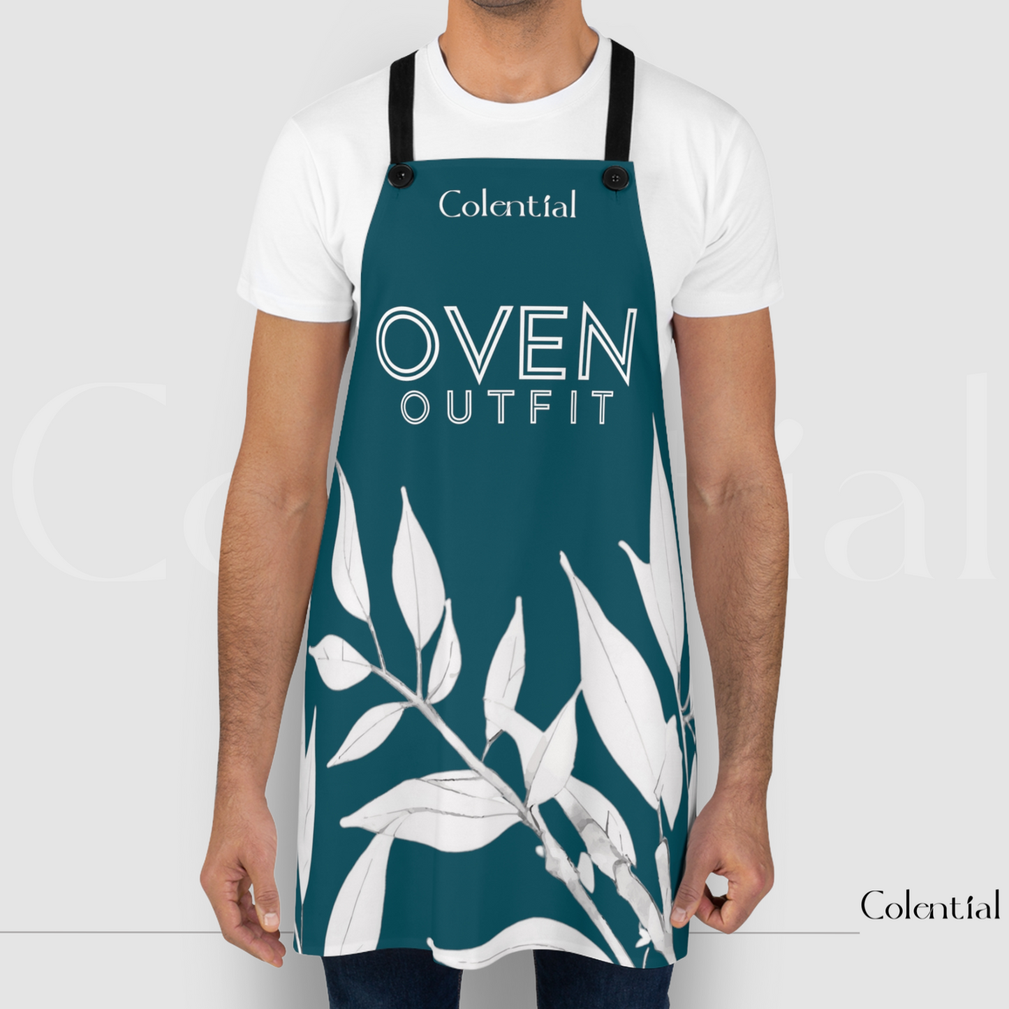 Colential Kitchen Polyester Uni-Sex Apron - K0316