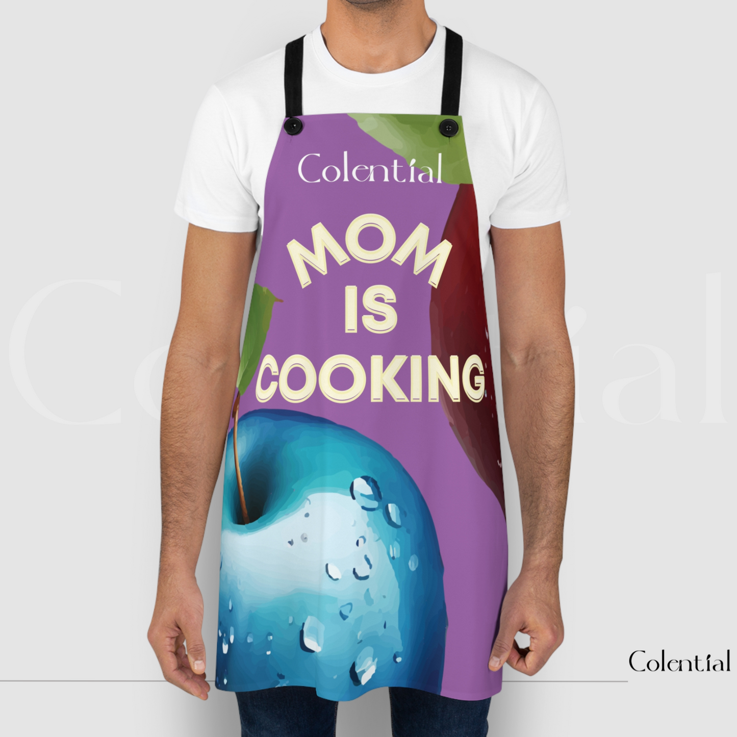 Colential Kitchen Polyester Uni-Sex Apron - K0309