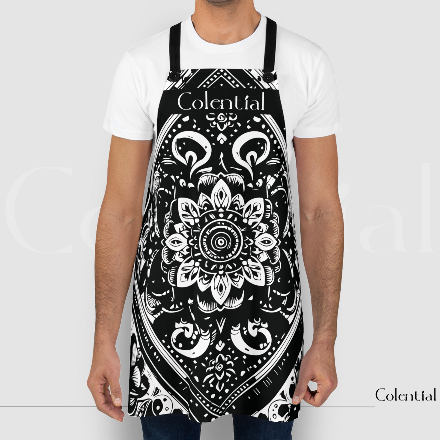 Colential Kitchen Polyester Uni-Sex Apron - K0312