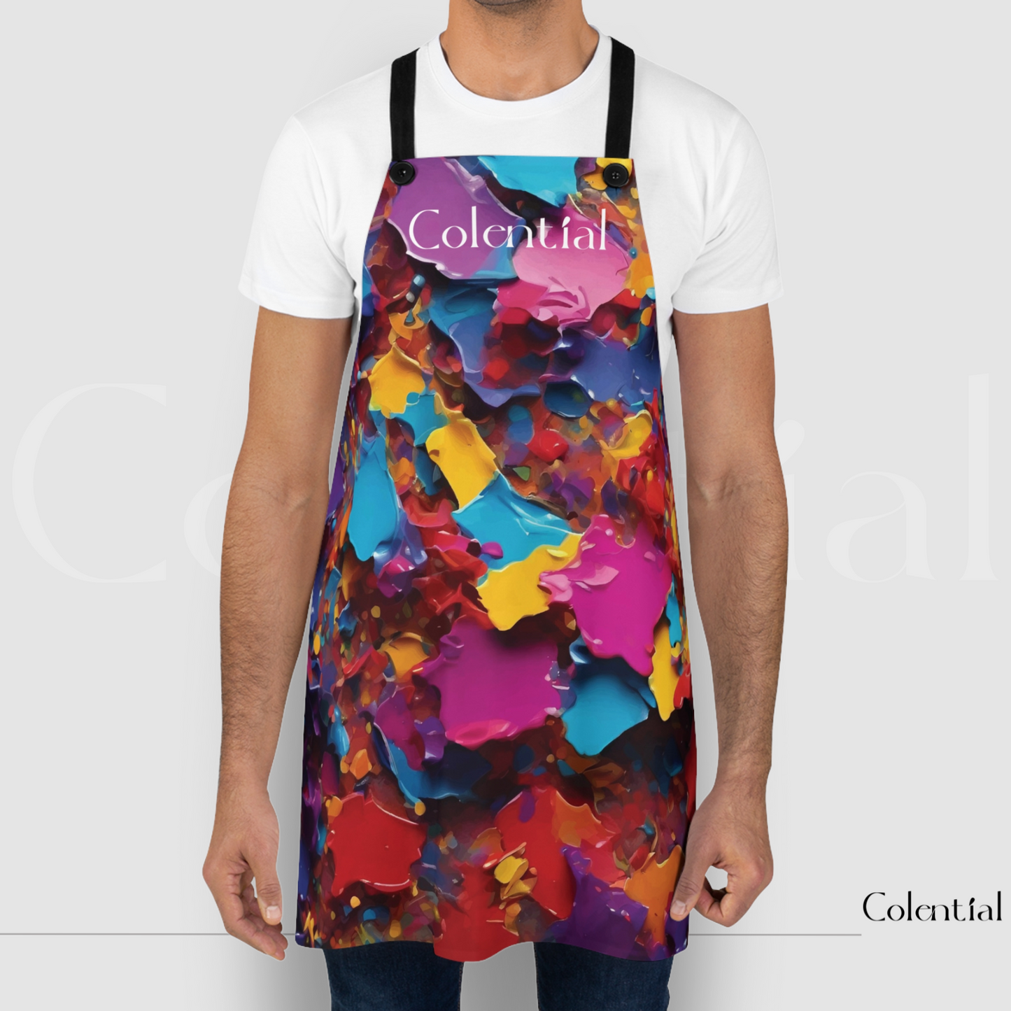 Colential Kitchen Polyester Uni-Sex Apron - K0306