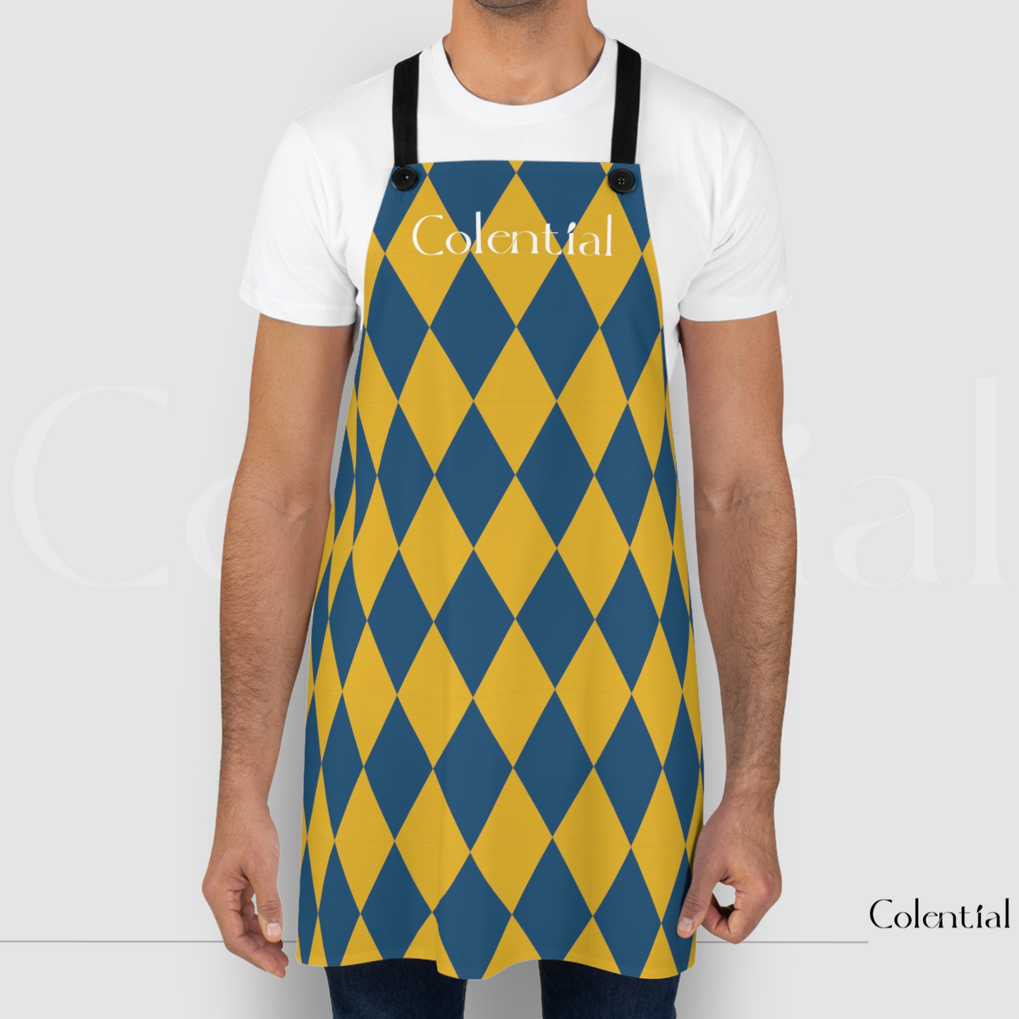 Colential Kitchen Polyester Uni-Sex Apron - K0314