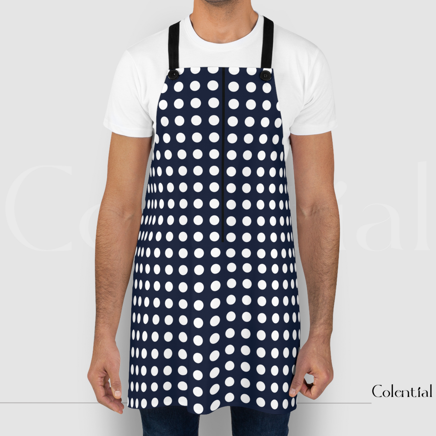 Colential Kitchen Polyester Uni-Sex Apron - K0302