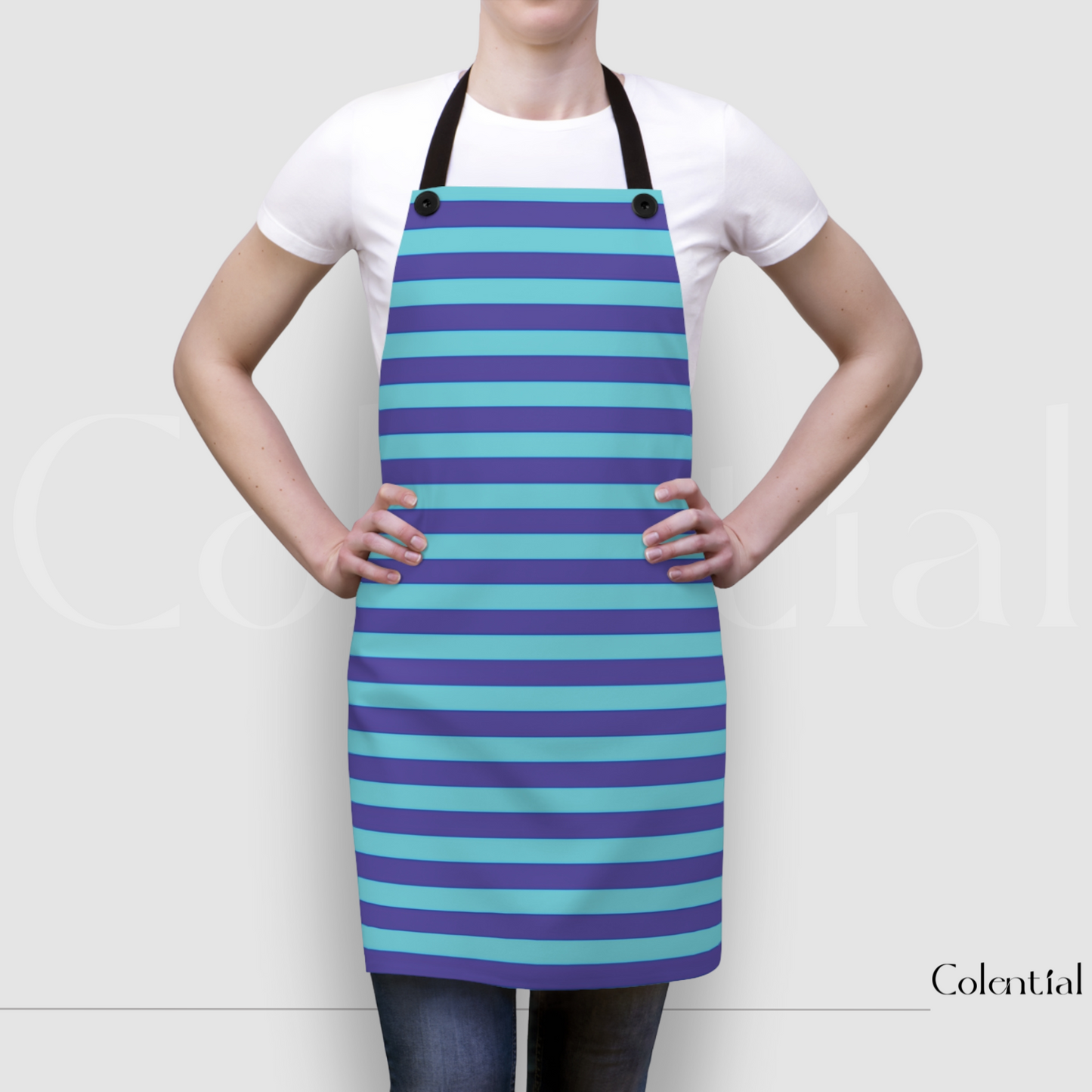 Colential Kitchen Polyester Uni-Sex Apron - K0301