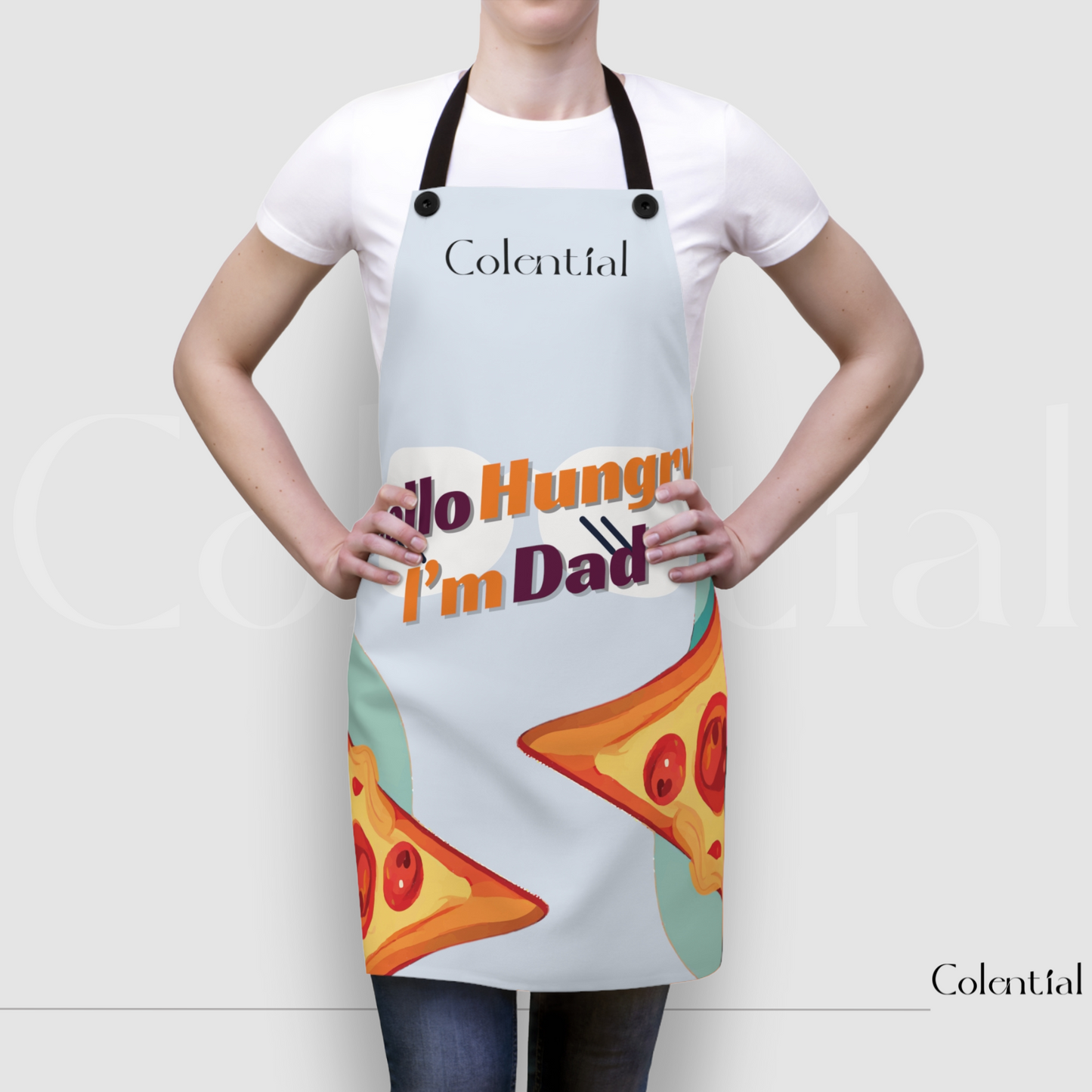 Colential Kitchen Polyester Uni-Sex Apron - K0308