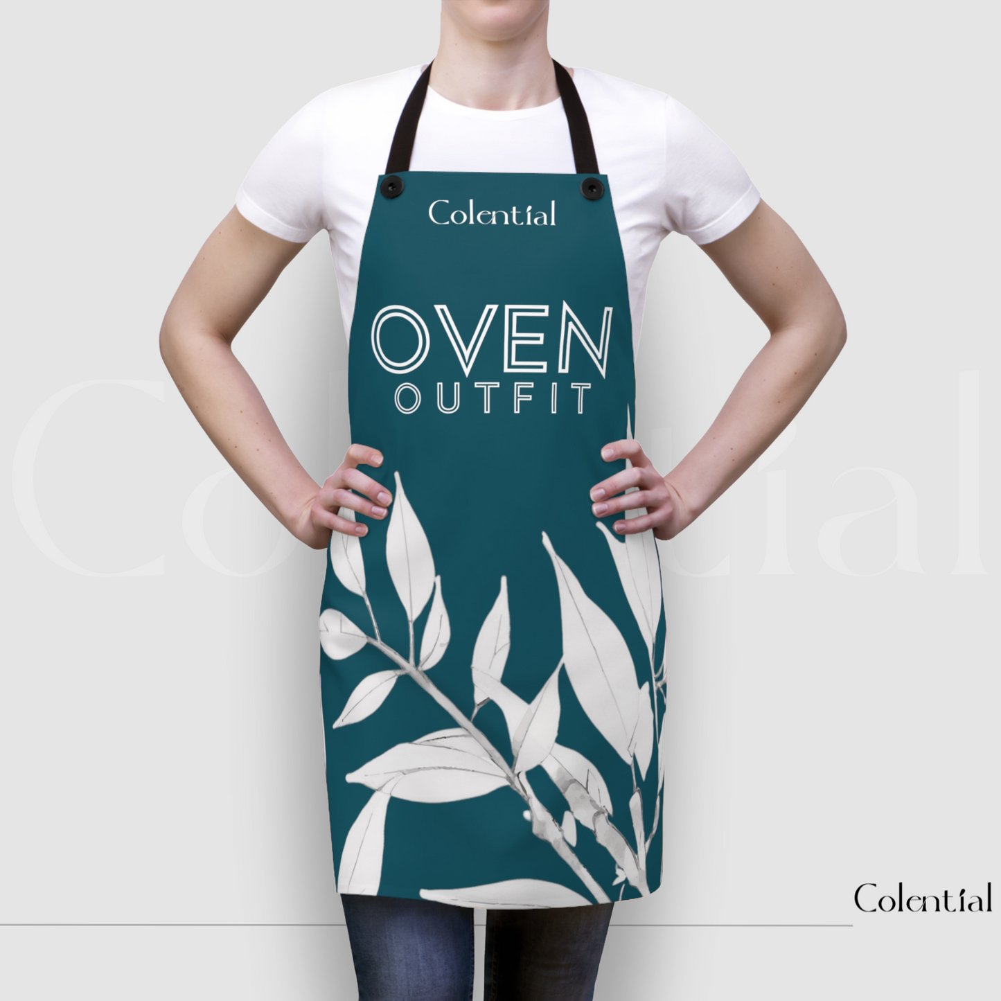 Colential Kitchen Polyester Uni-Sex Apron - K0316