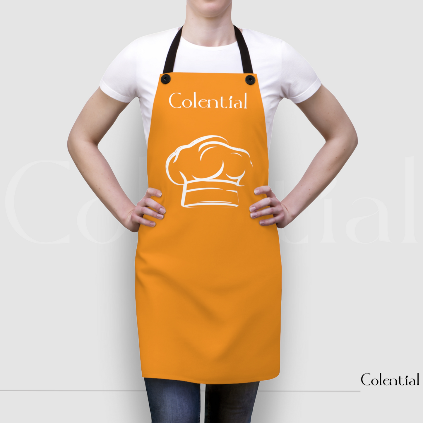 Colential Kitchen Polyester Uni-Sex Apron - K0310