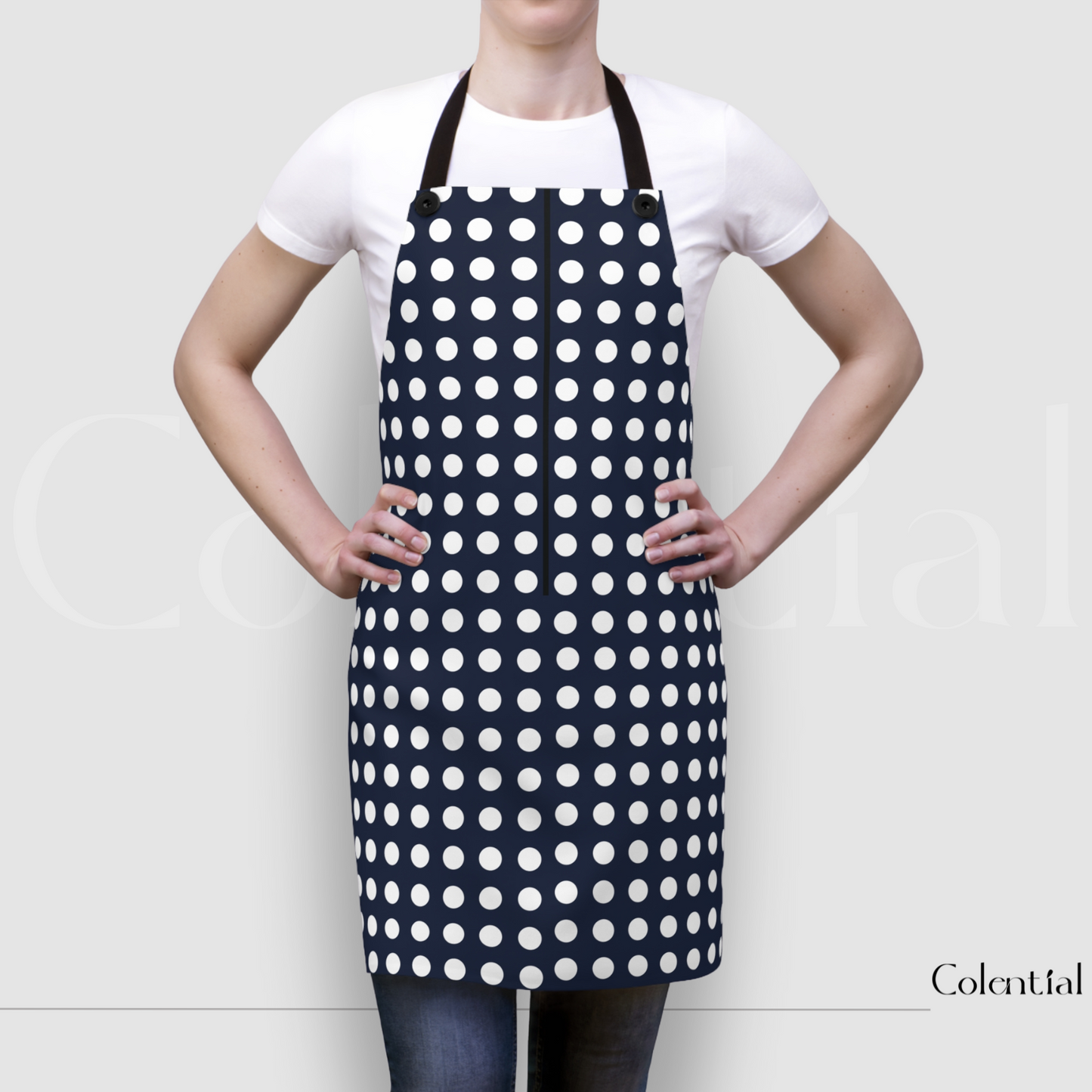 Colential Kitchen Polyester Uni-Sex Apron - K0302