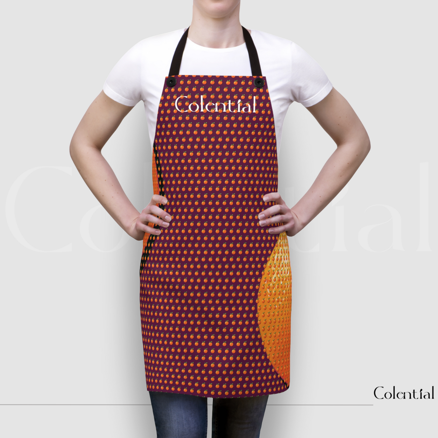 Colential Kitchen Polyester Uni-Sex Apron - K0311