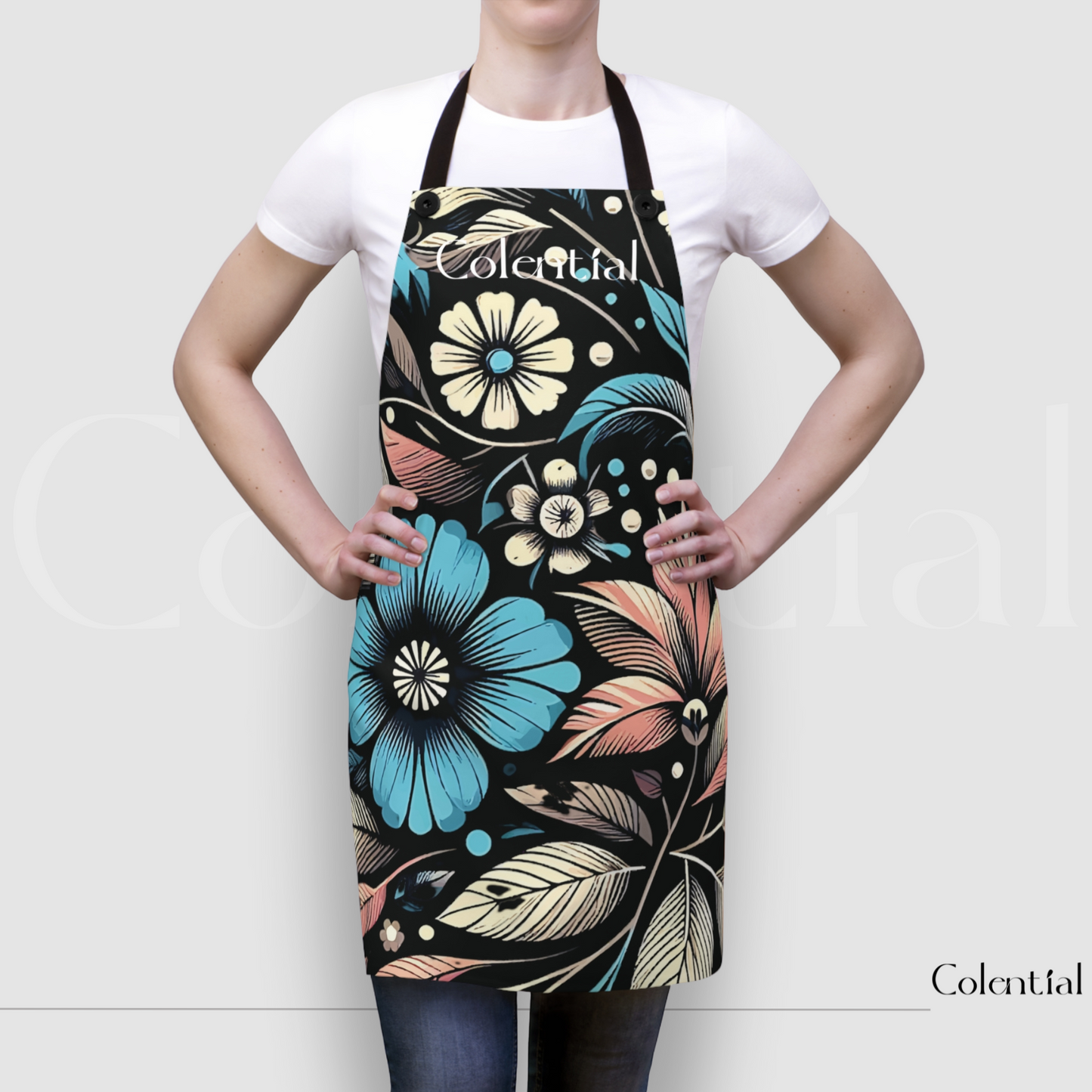 Colential Kitchen Polyester Uni-Sex Apron - KO313