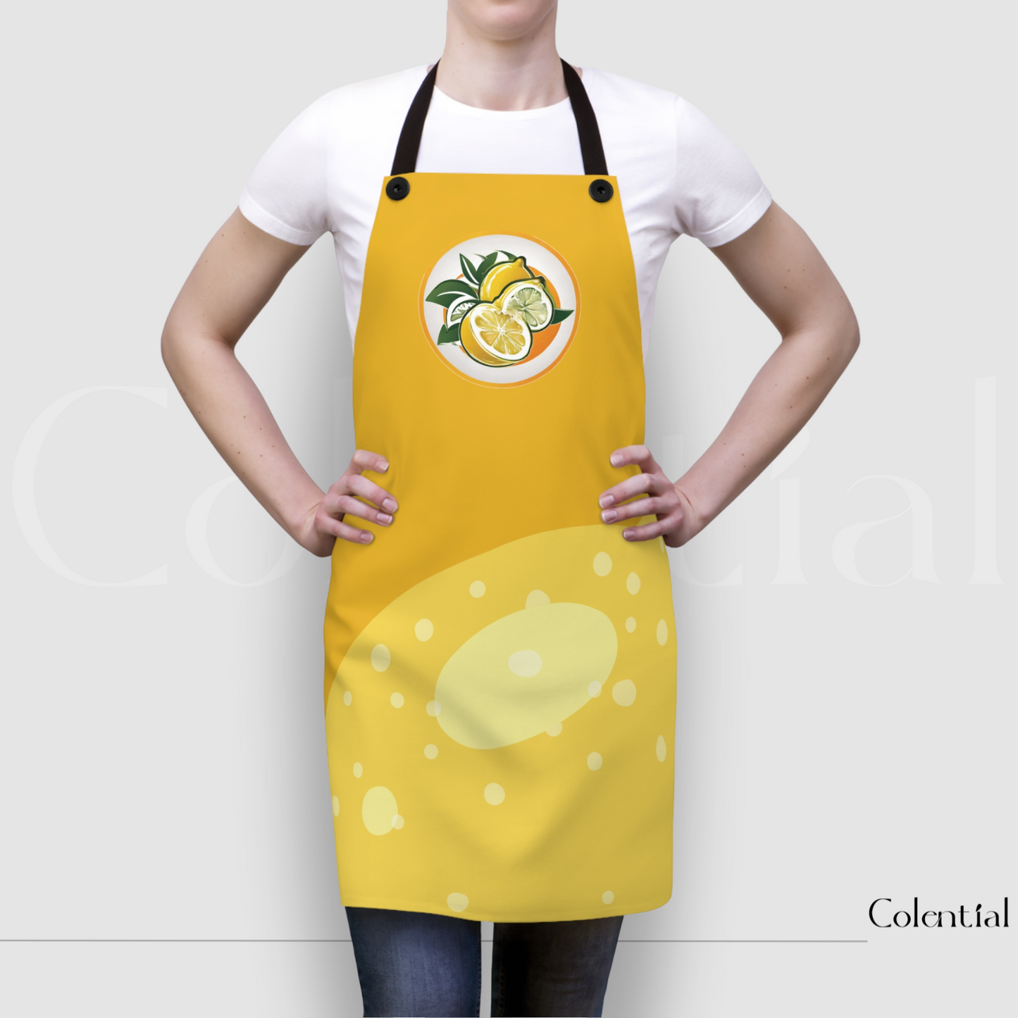 Colential Kitchen Polyester Uni-Sex Apron - K0303