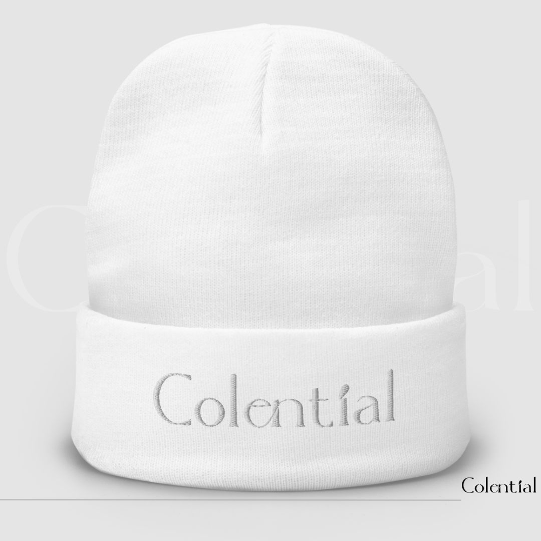 Colential Embroidered Knit Beanie - CR902