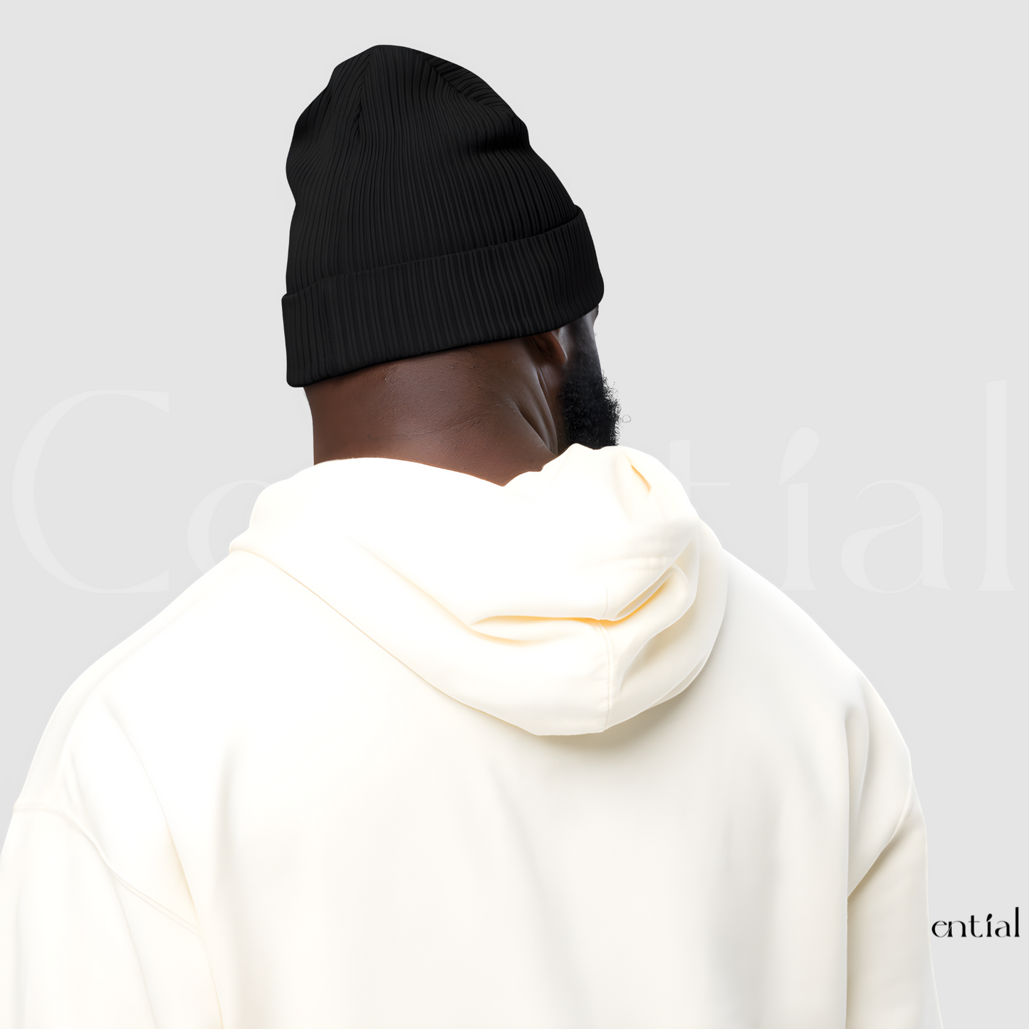 Colential Embroidered Organic ribbed beanie - CR900