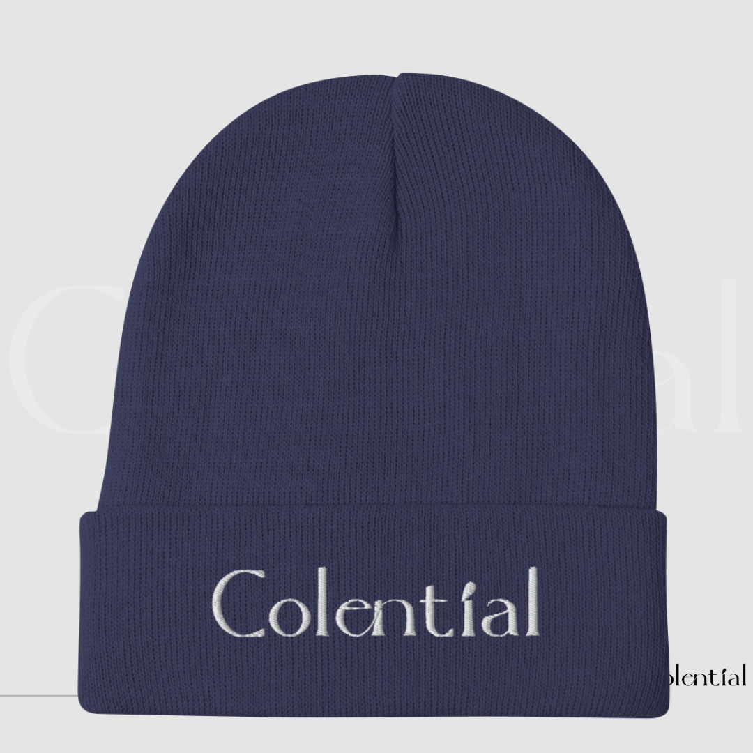 Colential Embroidered Knit Beanie - CR902