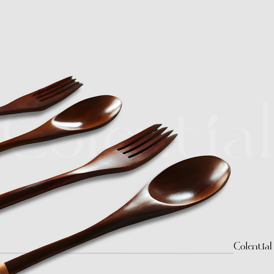 Colential Premium Kitchen Wooden Bamboo Utensil | Avaialble in Pack of 1-10 - K1209