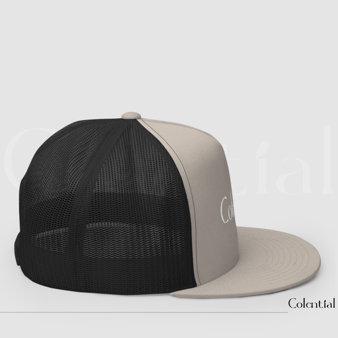 Colential 5 Panel Embroidered Trucker Cap - CW800