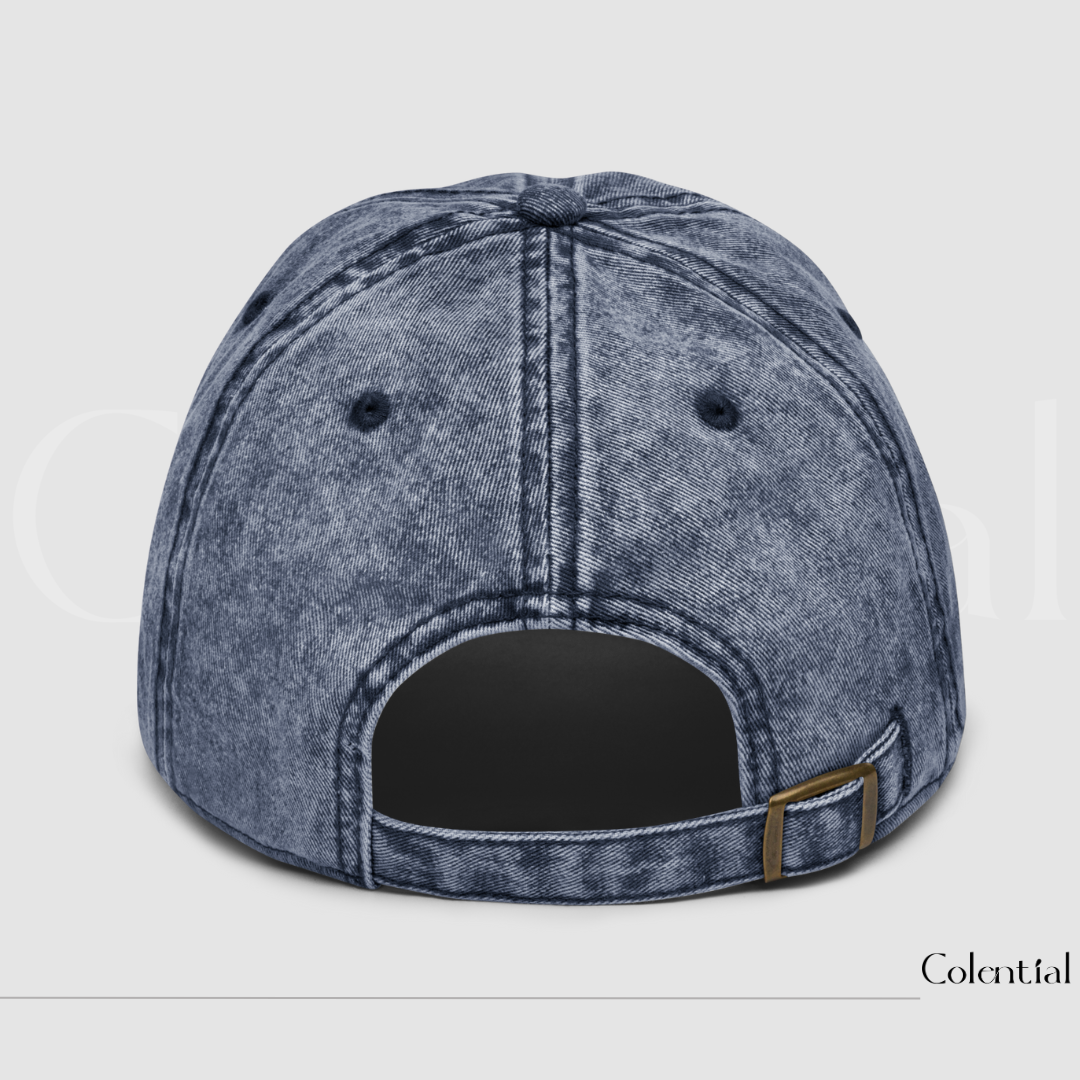 Colential Vintage Embroidered Cotton Twill Cap - CW811