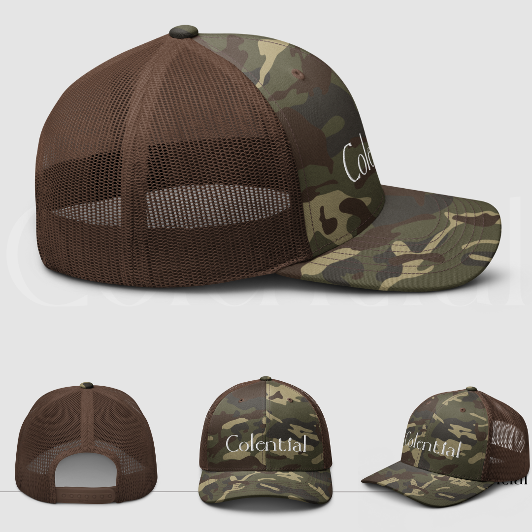 Colential Embroidered Camouflage trucker hat - CW805