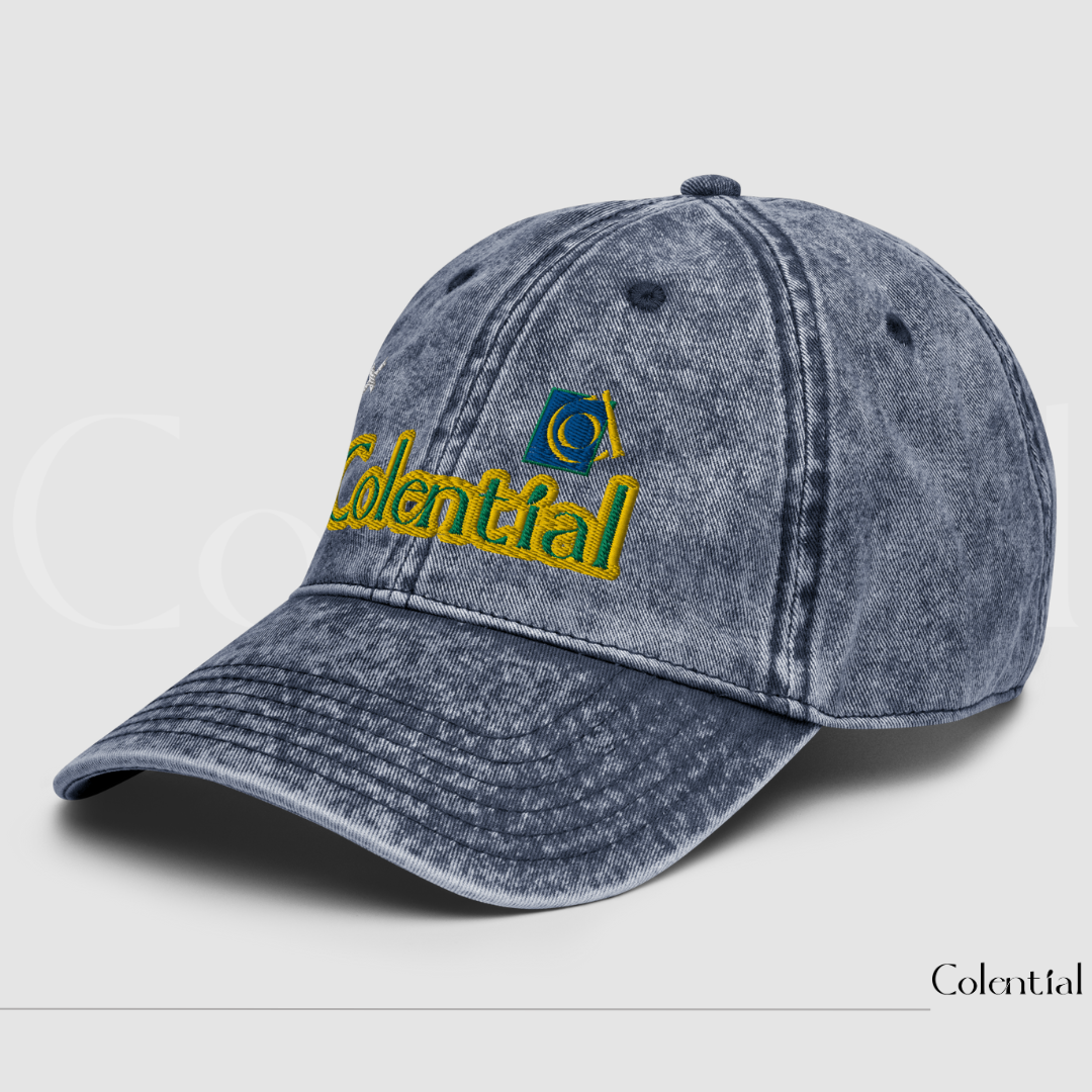 Colential Vintage Embroidered Cotton Twill Cap - CW811