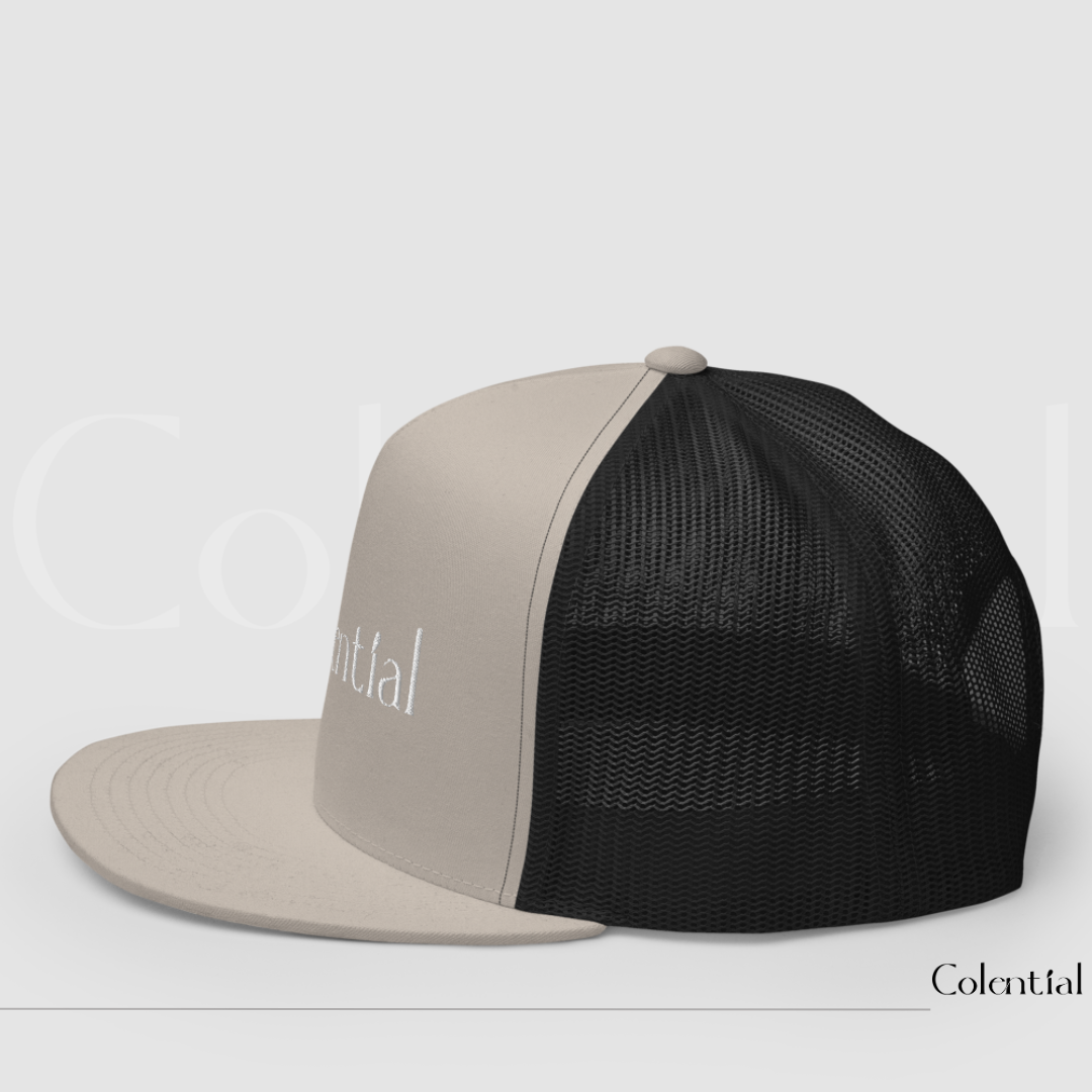 Colential 5 Panel Embroidered Trucker Cap - CW800