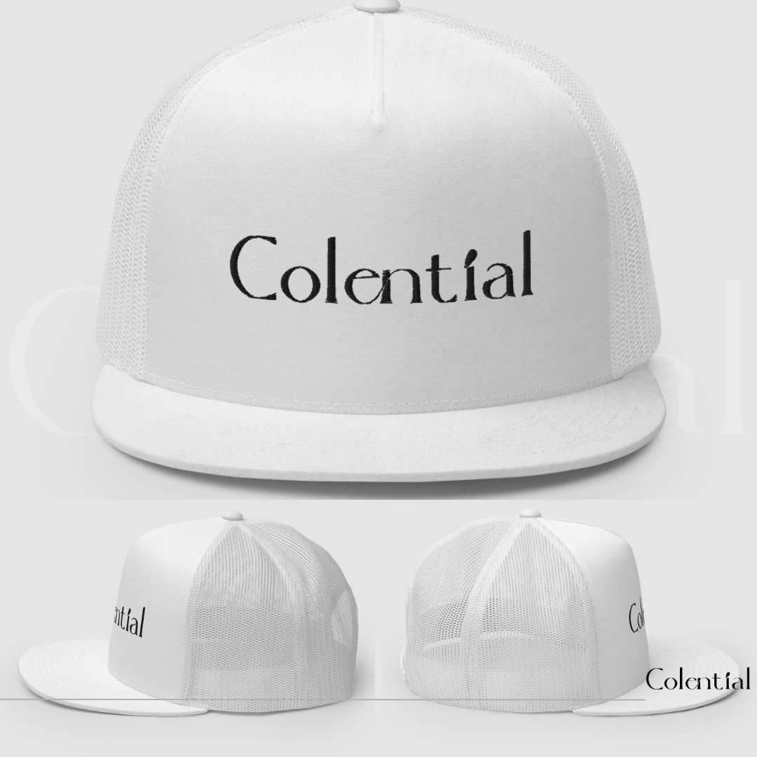 Colential 5 Panel Embroidered Trucker Cap - CW801