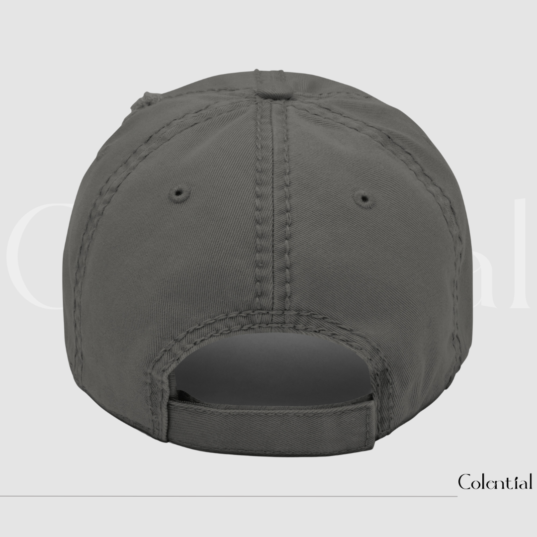 Colential Distressed Embroidered DAD Hat - CW808