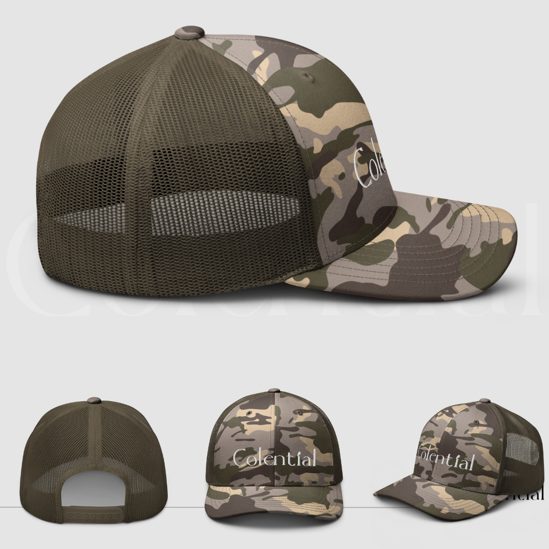 Colential Embroidered Camouflage trucker hat - CW805