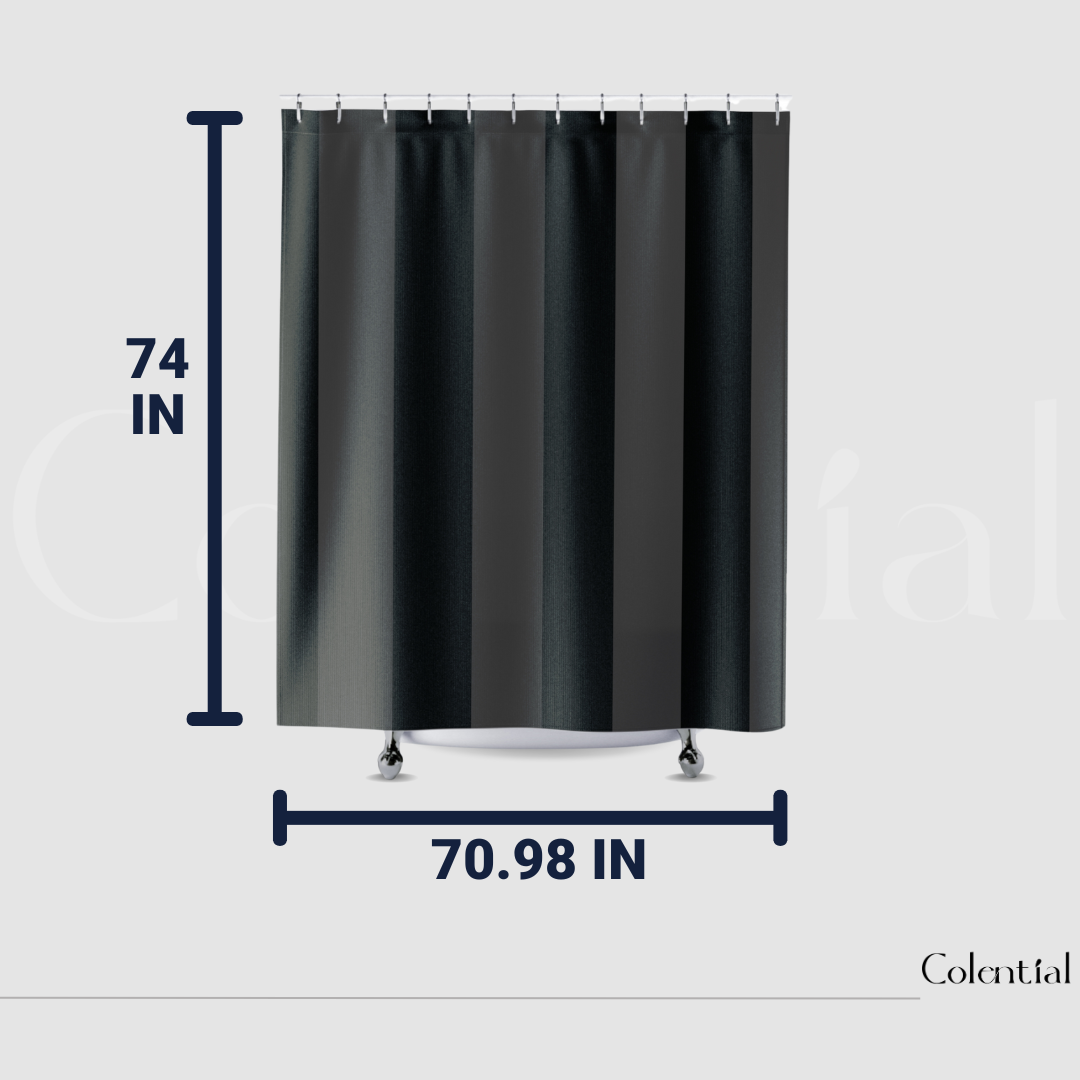 Colential Textured Fabric Shower Bathroom Curtain - BC007