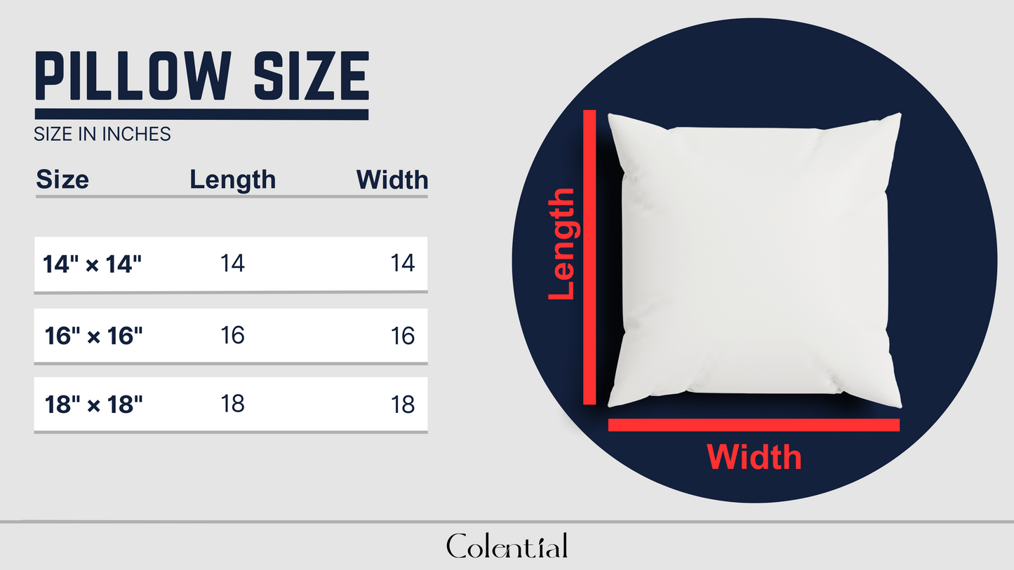 Colential Spun Polyester Square Pillow - HP015