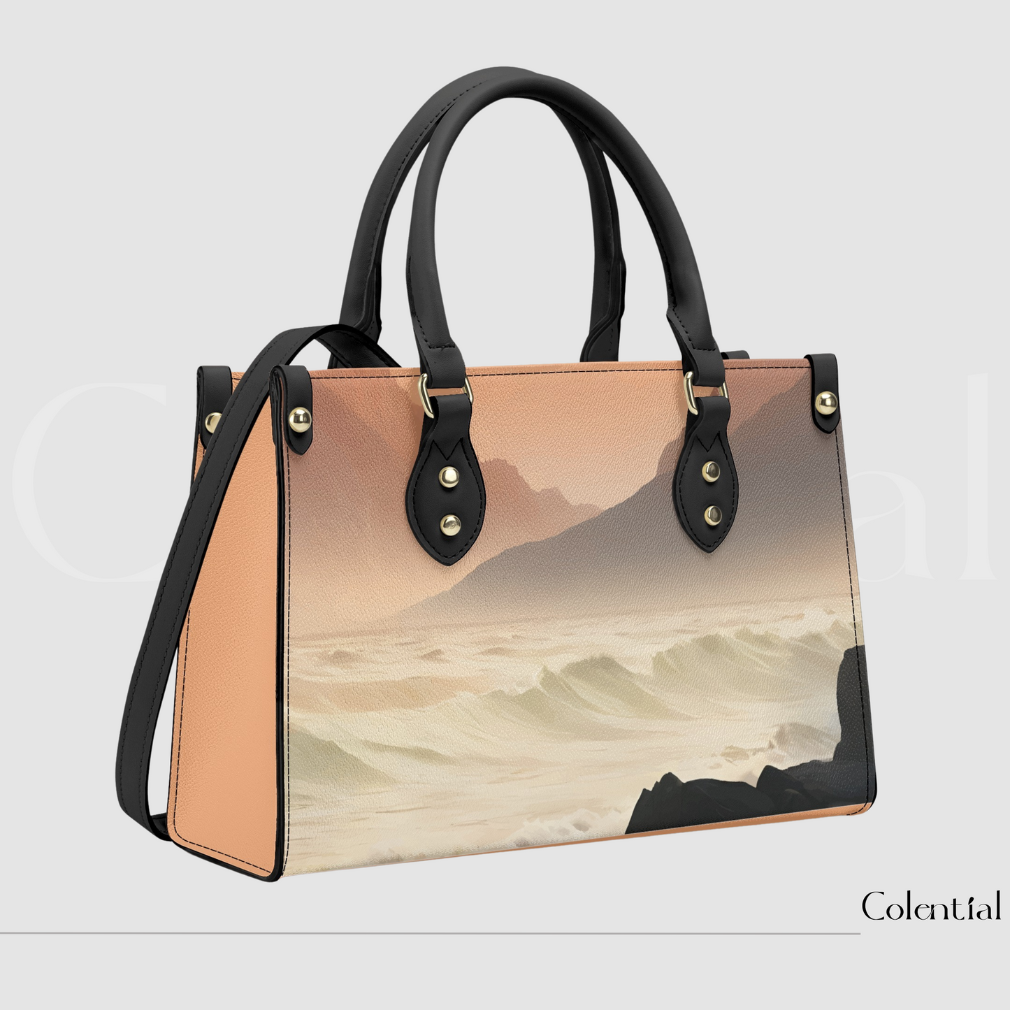 Colential Luxury Women Shoulder Stripe handbag - WB003