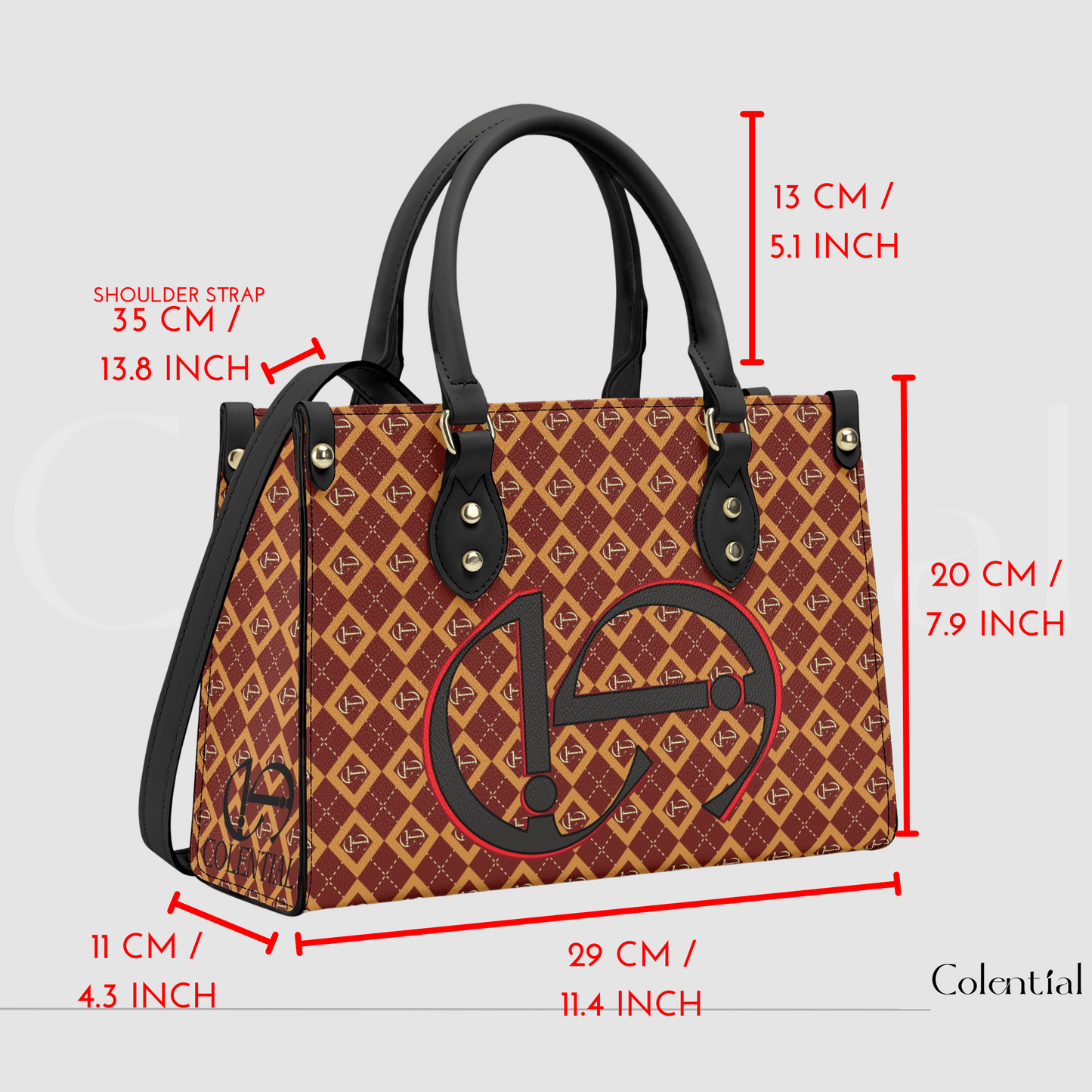 Colential Luxury Women Shoulder Stripe handbag - WB009