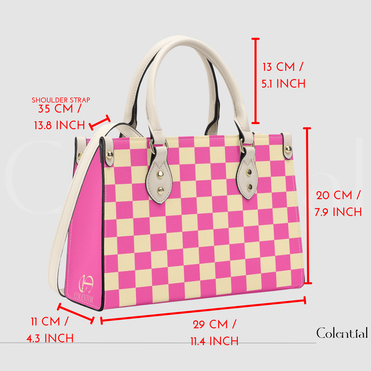 Colential Luxury Women Shoulder Stripe handbag - WB006