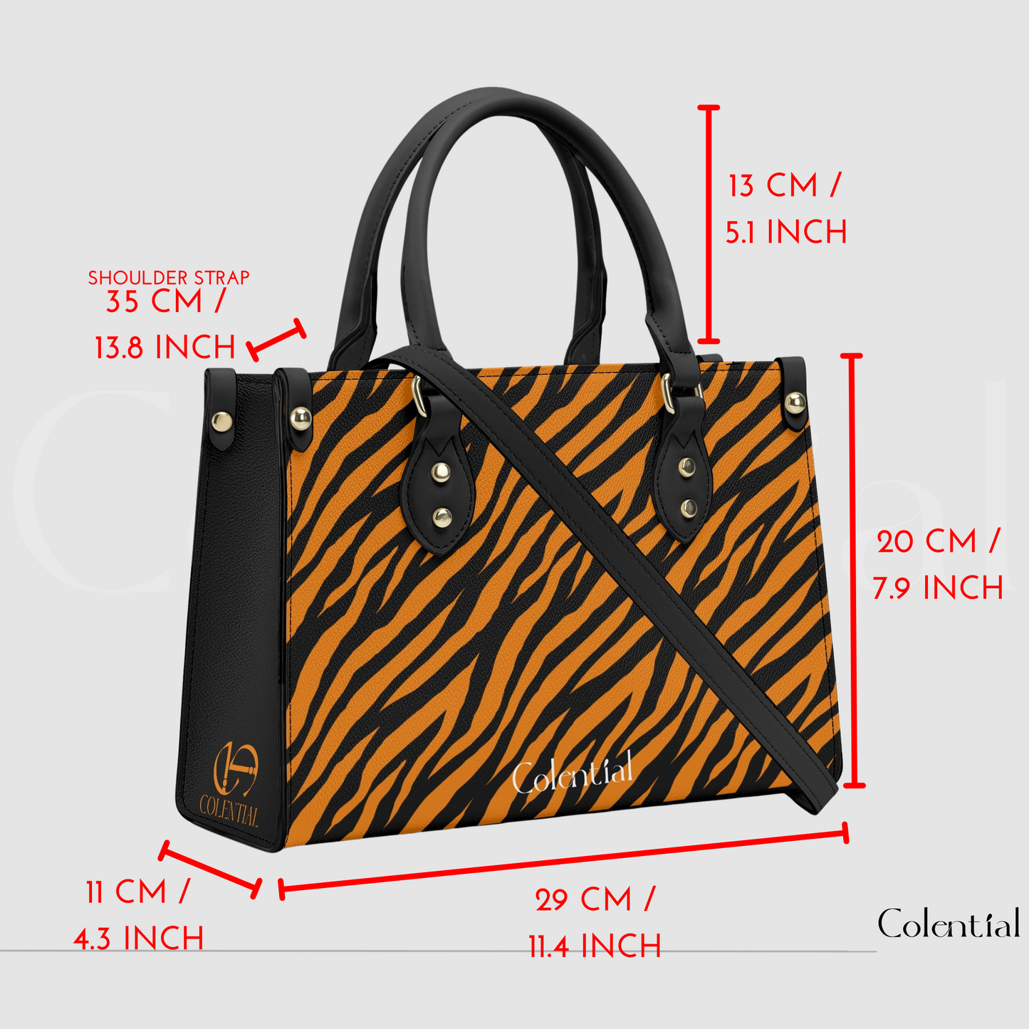 Colential Luxury Women Shoulder Stripe handbag - WB005