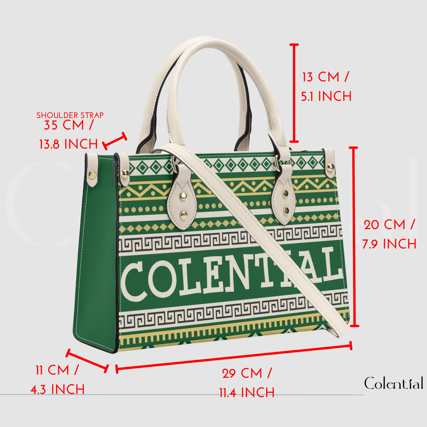 Colential Luxury Women Shoulder Stripe handbag - WB013