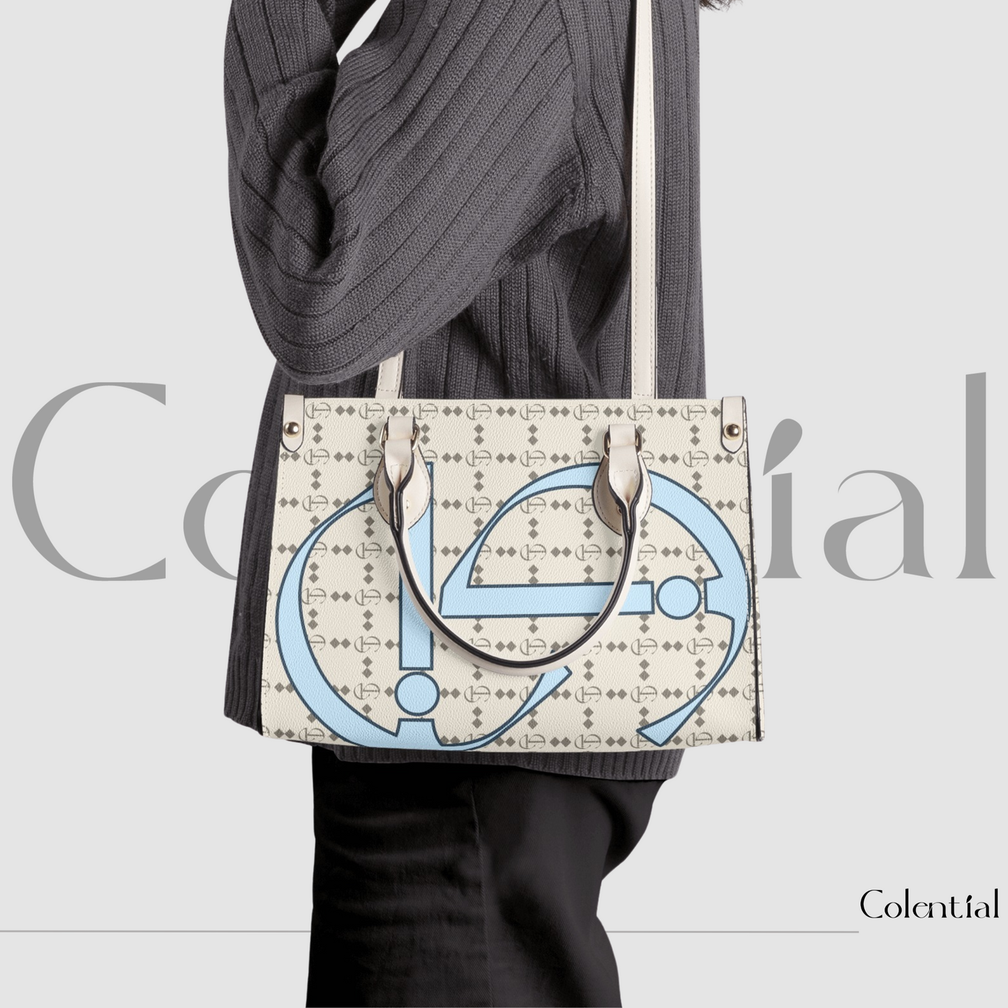 Colential Luxury Women Shoulder Stripe handbag - WB011