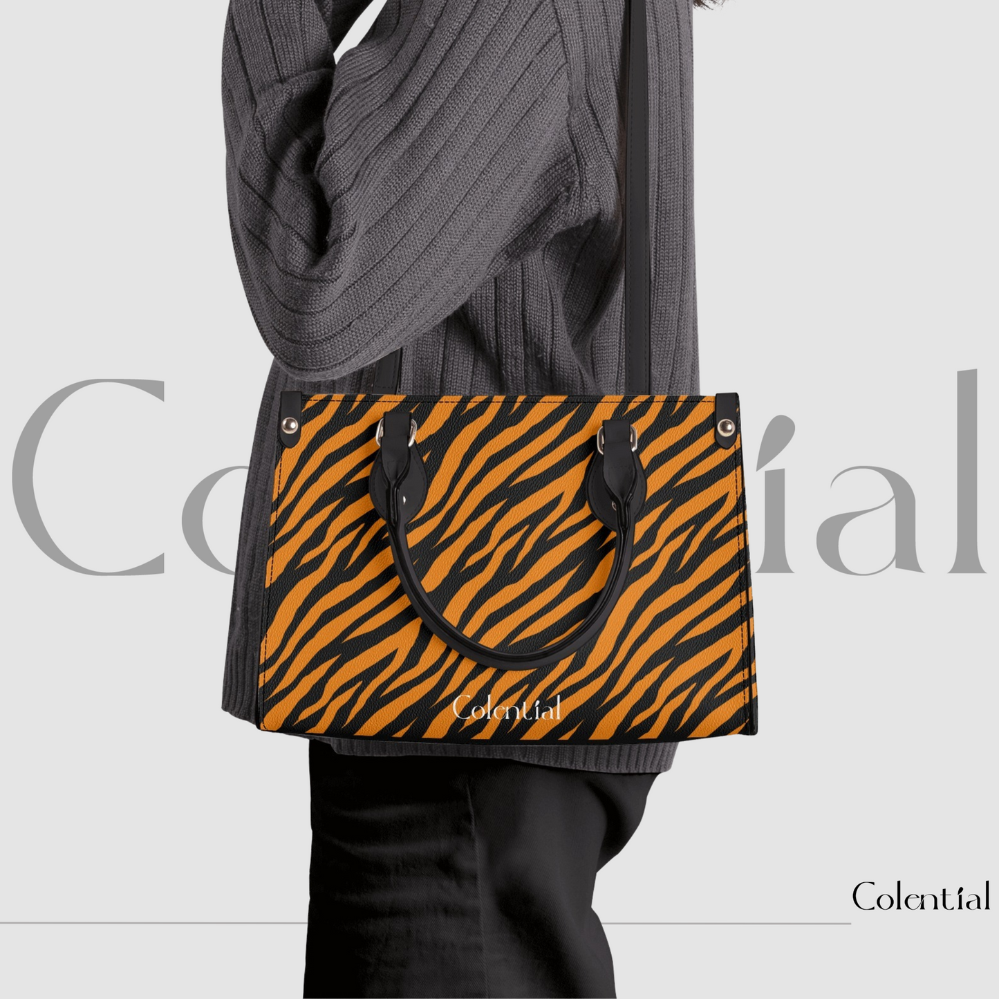 Colential Luxury Women Shoulder Stripe handbag - WB005