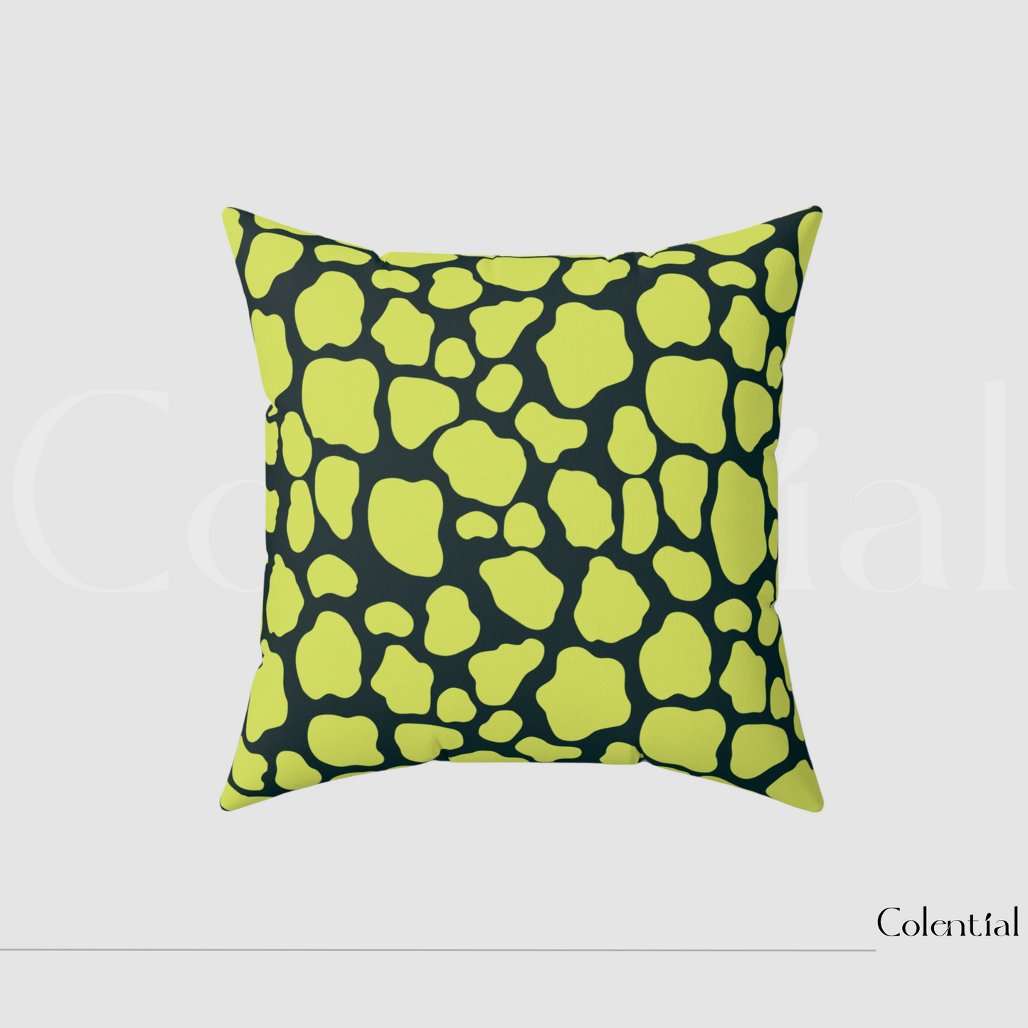 Colential Spun Polyester Square Pillow - HP001