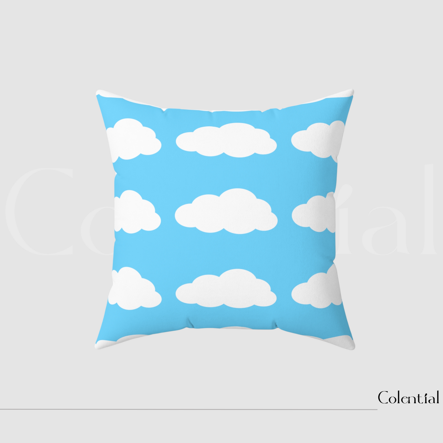 Colential Spun Polyester Square Pillow - HP003