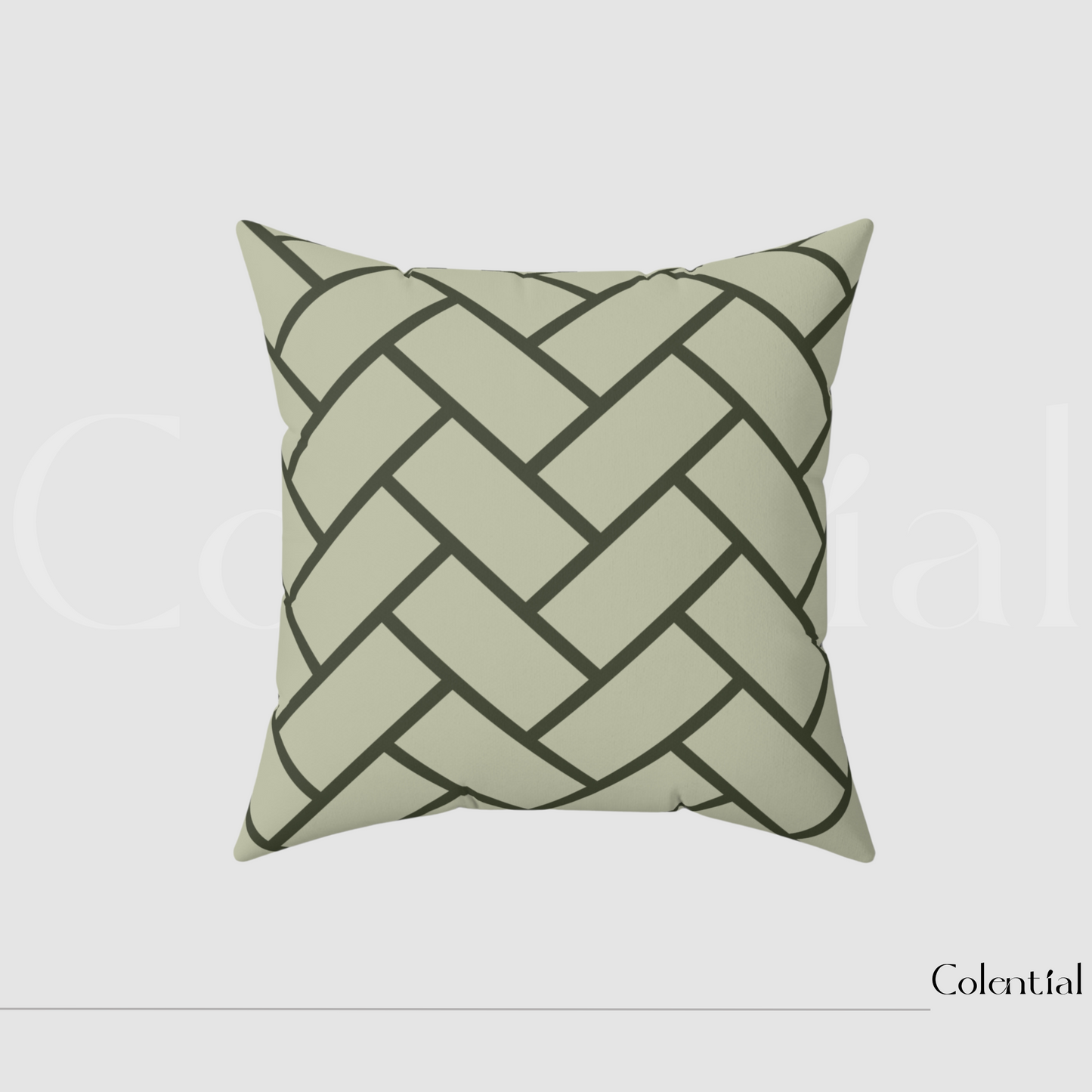 Colential Spun Polyester Square Pillow - HP015