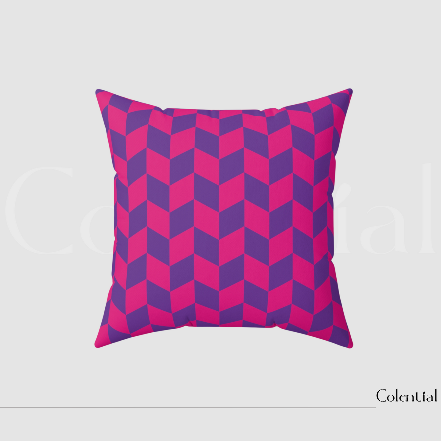 Colential Spun Polyester Square Pillow - HP009