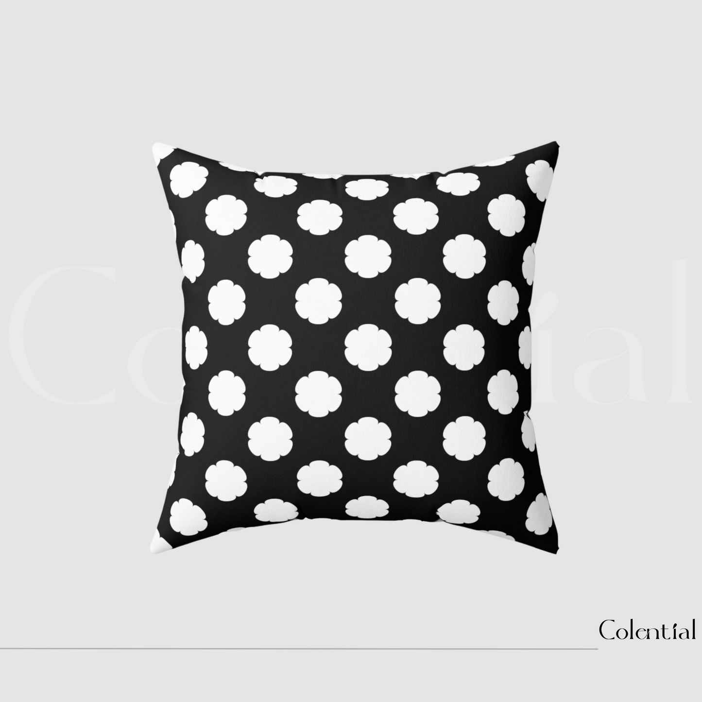 Colential Spun Polyester Square Pillow - HP007