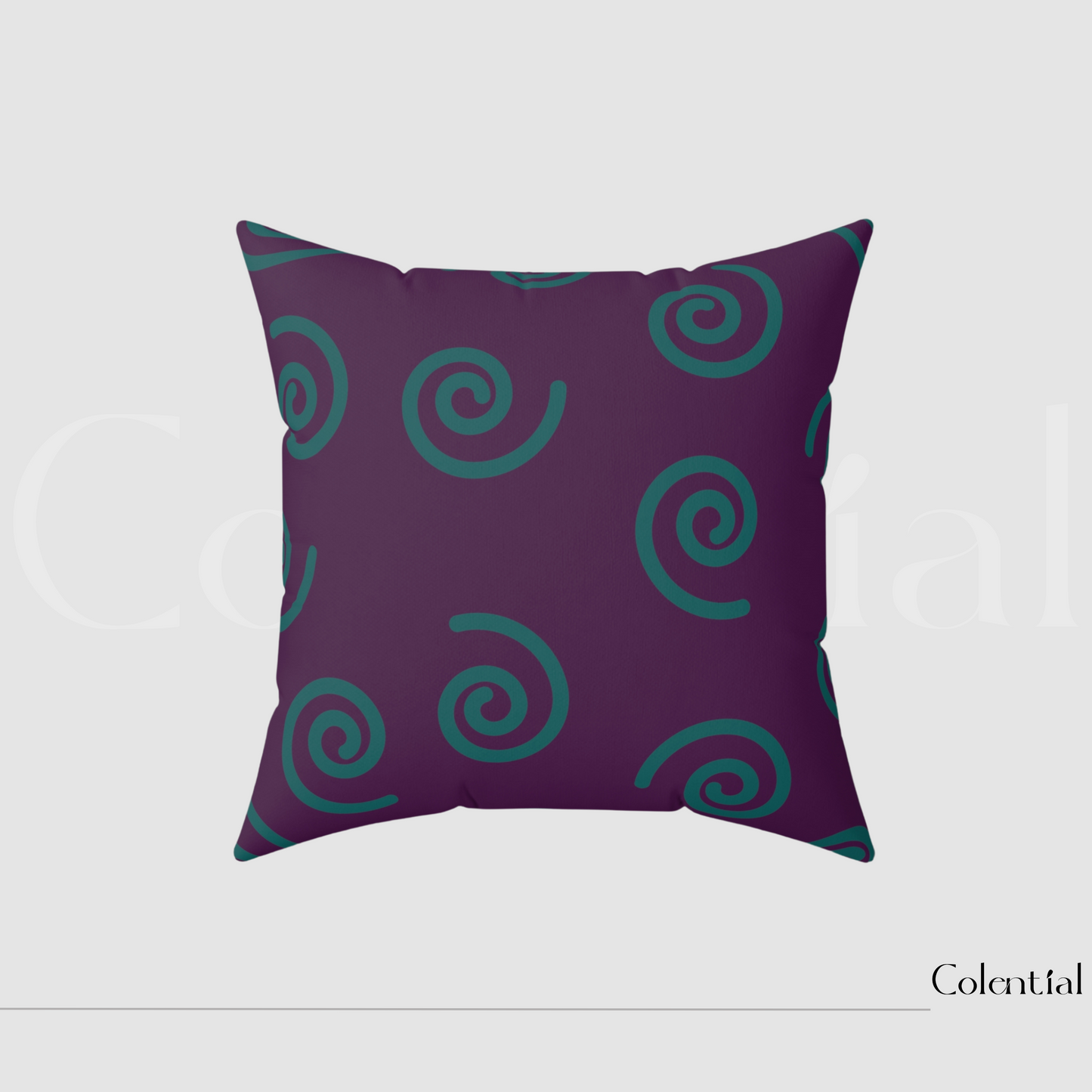 Colential Spun Polyester Square Pillow - HP002