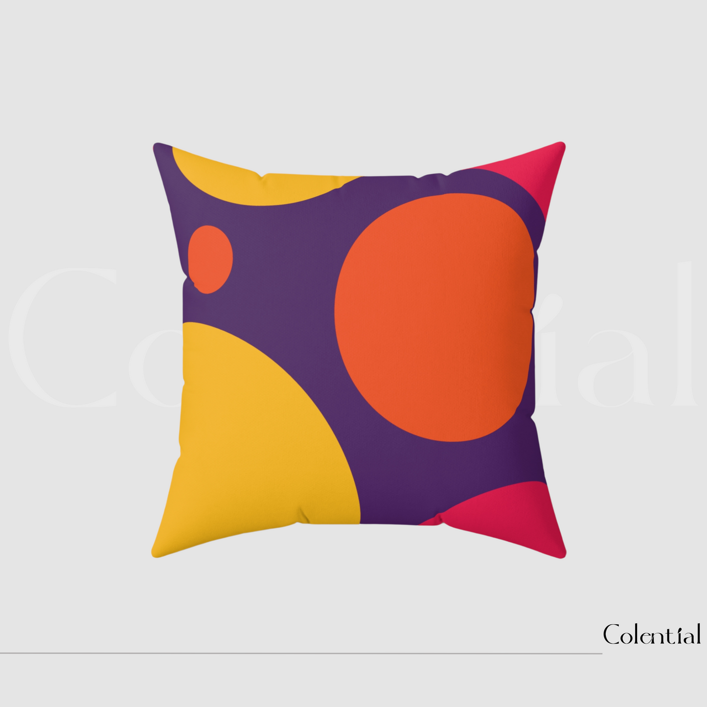 Colential Spun Polyester Square Pillow - HP010