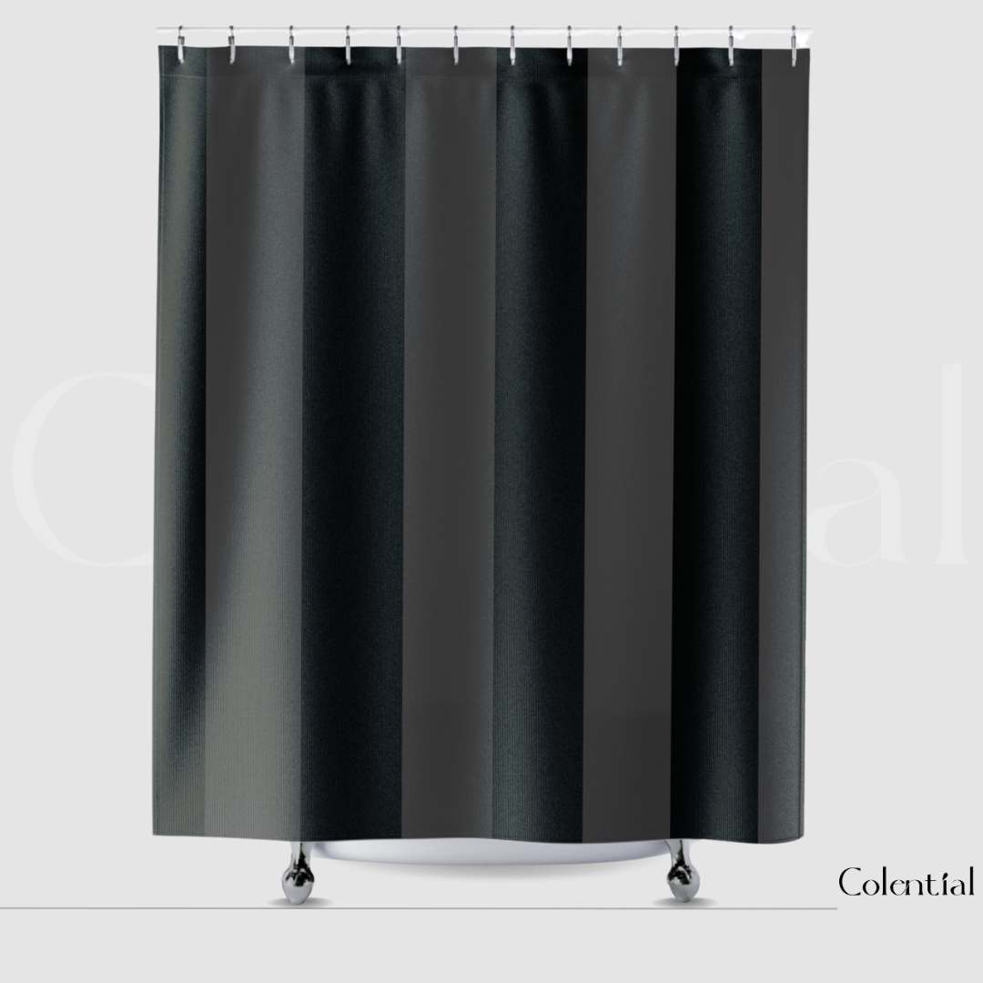 Colential Textured Fabric Shower Bathroom Curtain - BC007