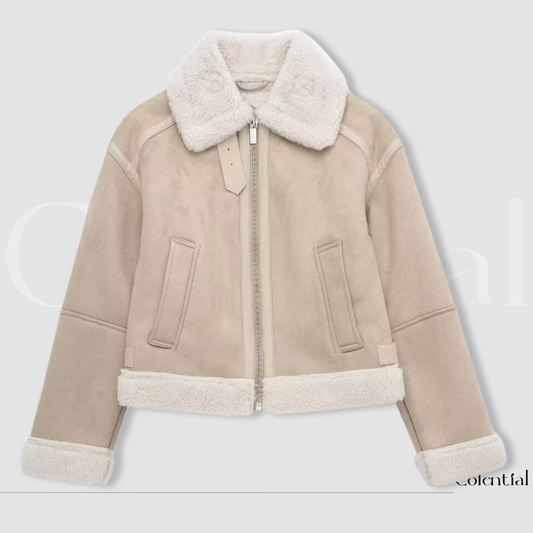Colential Women's Suede Jacket - C9003