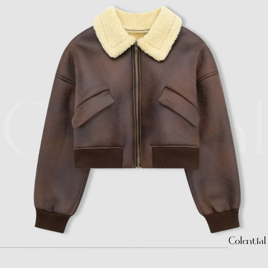 Colential Zipper Double-Sided Flight Jacket - C9002